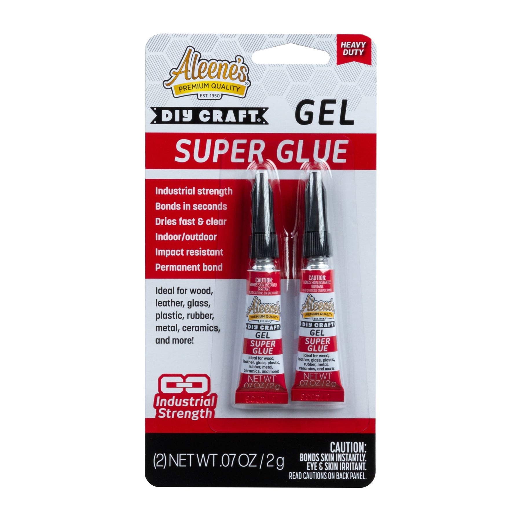 ALEENES进口代理批发 Aleenes DIY Craft Super Glue Gel .07盎司。 2包