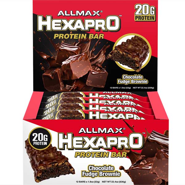 ALLMAX进口代理批发 己糖蛋白棒12杆 /巧克力软糖布朗尼