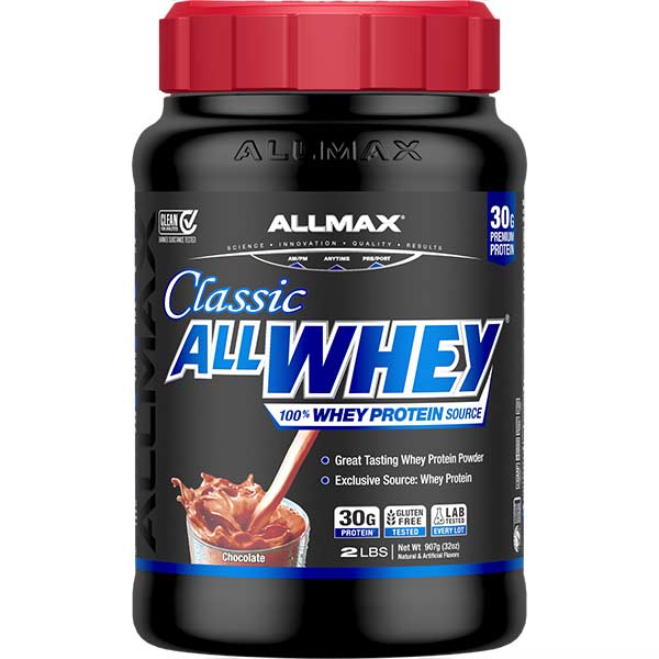 ALLMAX进口代理批发 经典All Whey：100％乳清蛋白粉2磅 /巧克力