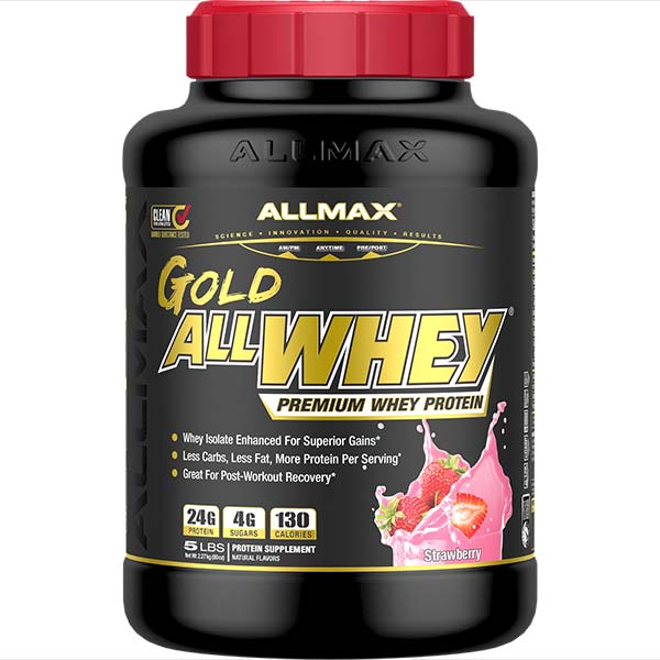 ALLMAX进口代理批发 金牌：优质乳清蛋白粉5磅 /草莓