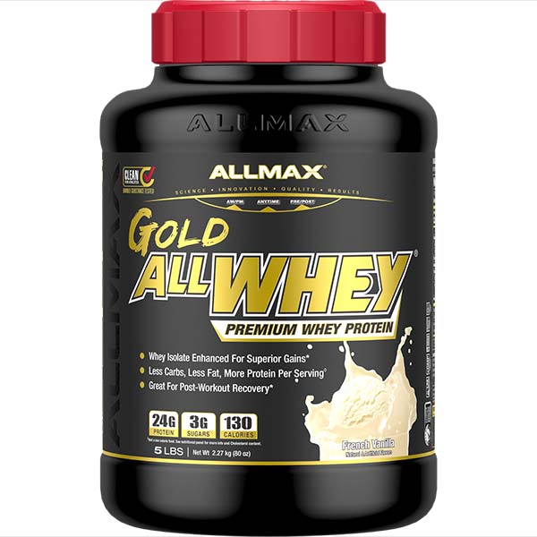 ALLMAX进口代理批发 金牌：优质乳清蛋白粉5磅 /香草