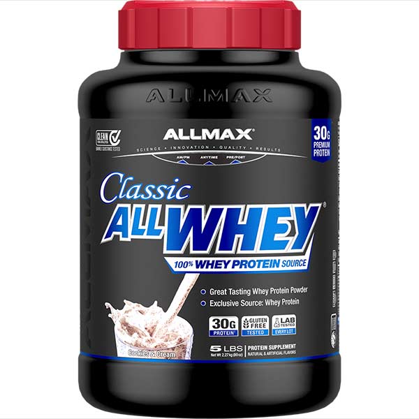 ALLMAX进口代理批发 经典All Whey：100％乳清蛋白粉5磅 /香草