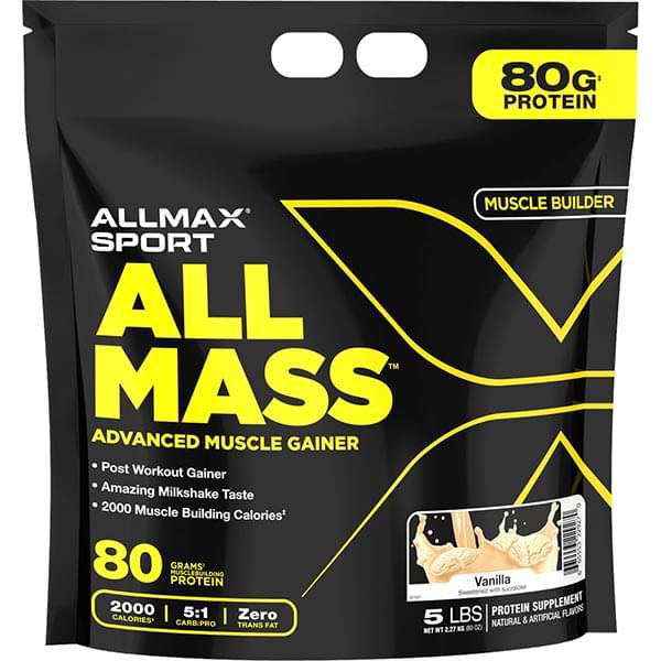 ALLMAX进口代理批发 Allmass：先进的肌肉促进5磅 /香草