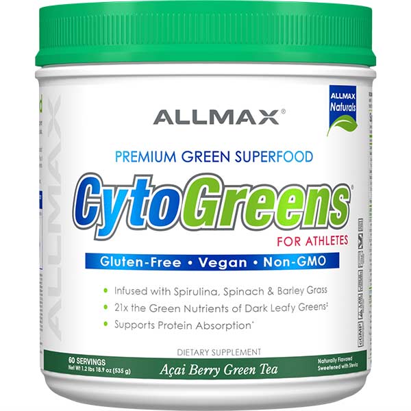 ALLMAX进口代理批发 细胞蛋白超级绿色粉末60份 / acai浆果绿茶