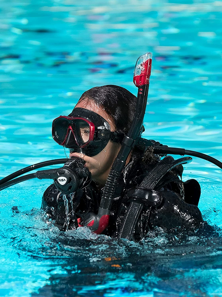 酷牌库|商品详情-进口货源代理批发 日本Tusa M212潜水近视深浮潜自由潜冲浪钢化面镜面罩水肺考证OW