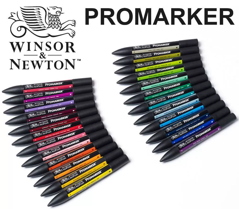 酷牌库|商品详情-进口货源代理批发 Winsor & Newton 温莎牛顿专业绘图马克笔172色 Promarker