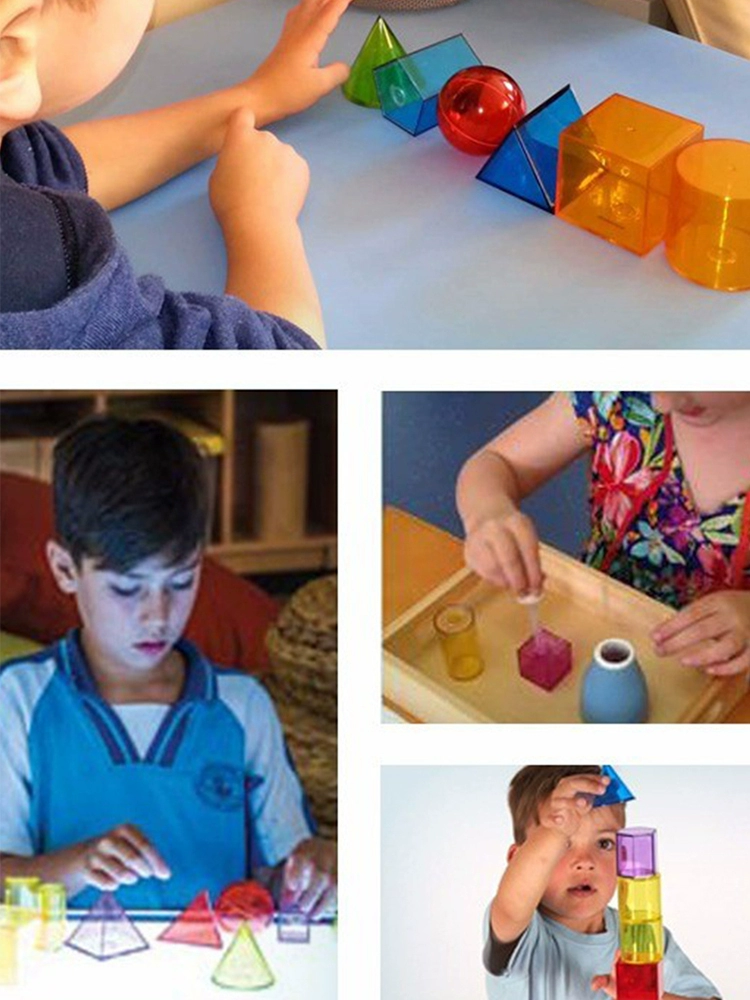 酷牌库|商品详情-进口货源代理批发 几何透光积木数学早教STEM玩具教具空间美国Learning Resources