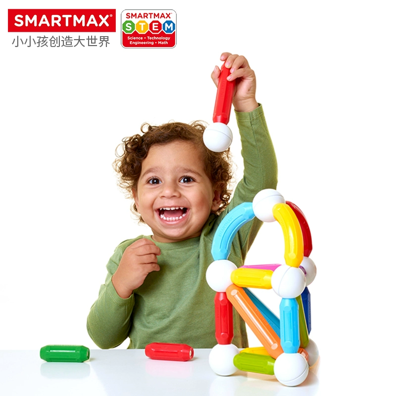 酷牌库|商品详情-进口货源代理批发 SMARTMAX 搭建主题随心选 儿童磁力棒益智玩具 1岁+