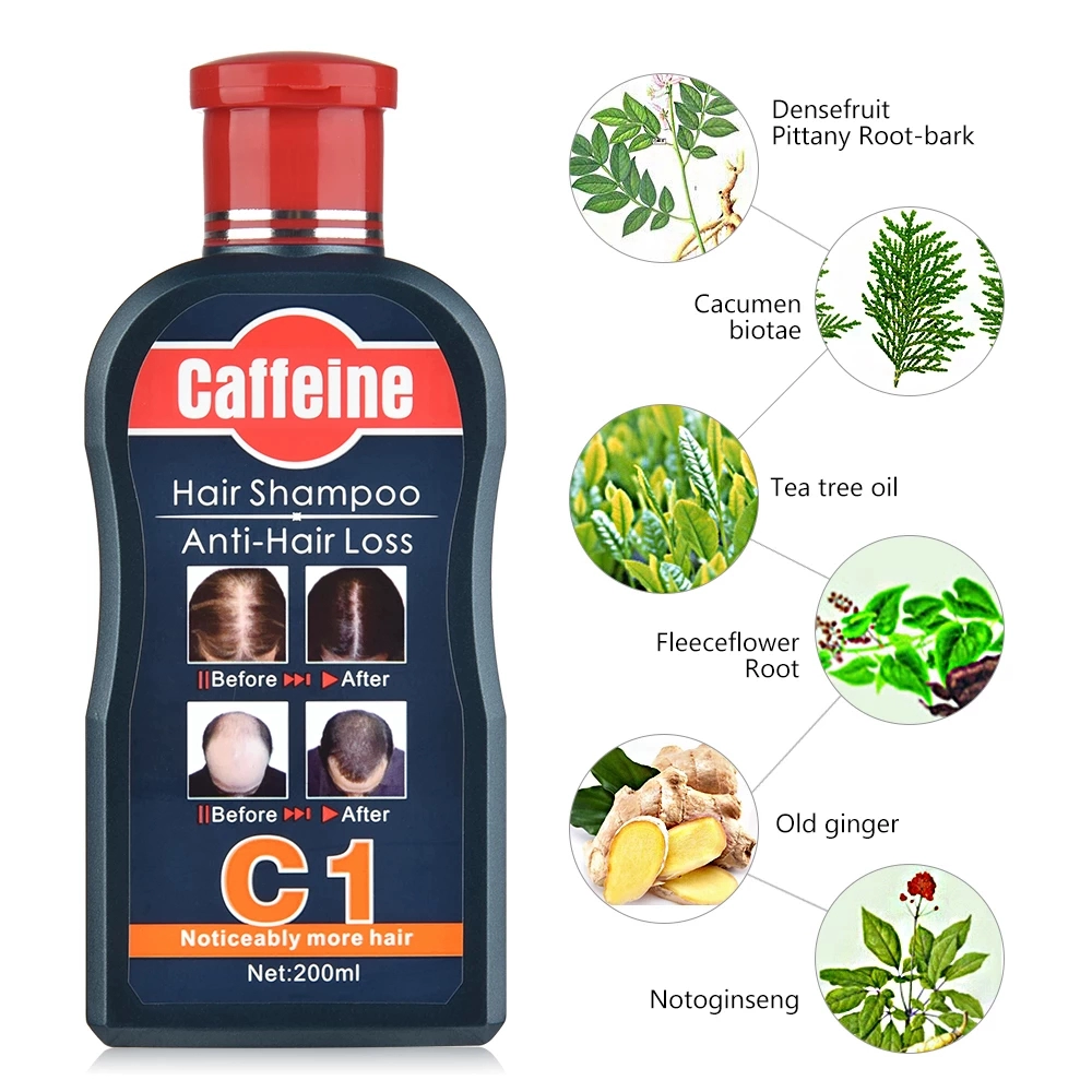 酷牌库|商品详情-进口货源代理批发 Caffeine Shampoo Slow Down Hair Loss Stimulate Hair Growth