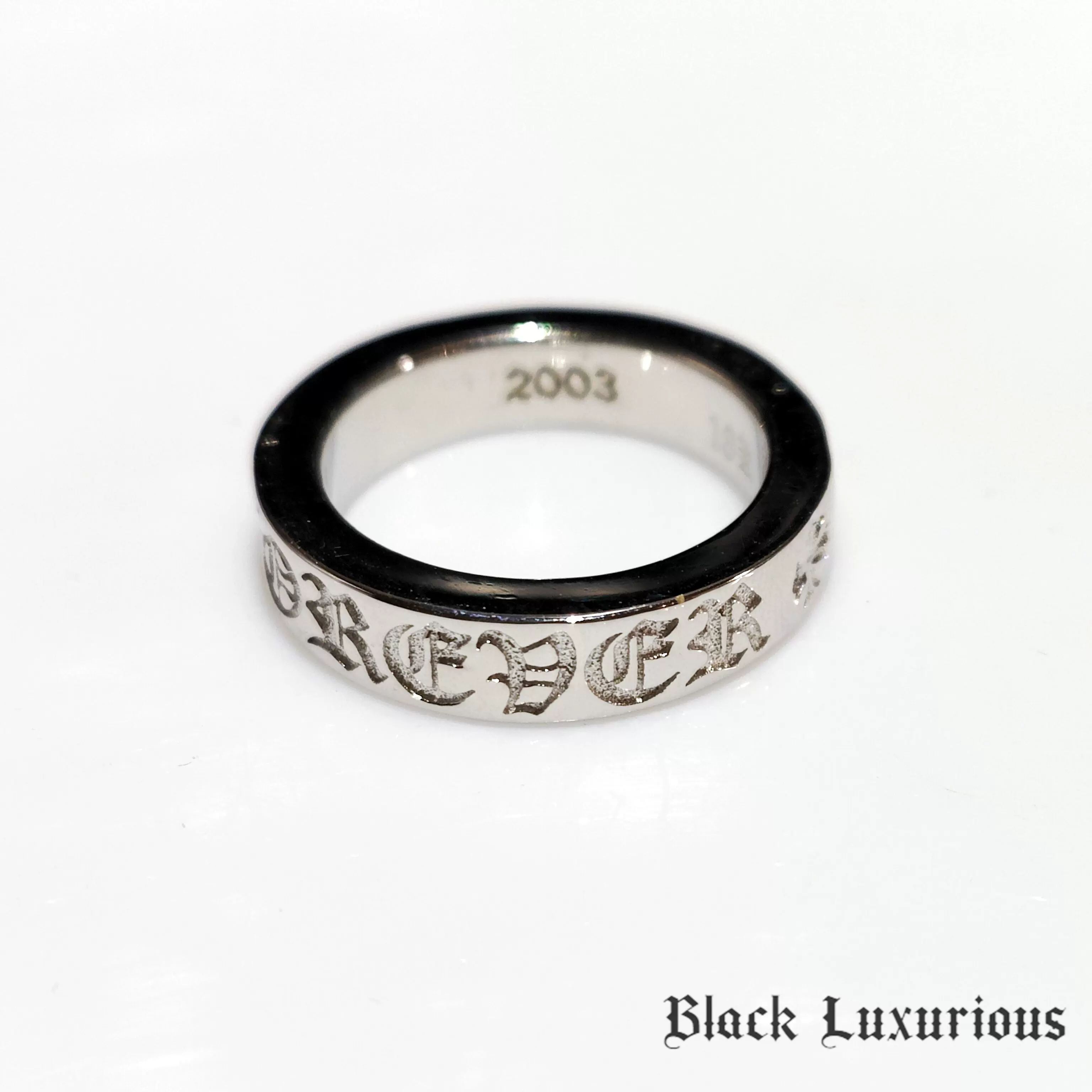 酷牌库|商品详情-进口货源代理批发 Black Luxurious电镀22K18K金色风格十字架forever永恒之心戒指