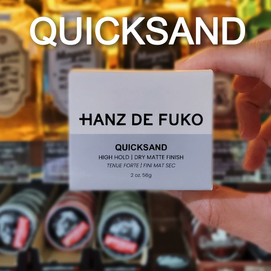 酷牌库|商品详情-进口货源代理批发 美 HANZ DE FUKO QuickSand 哑光强力定型发油男士蓬松发蜡 2oz