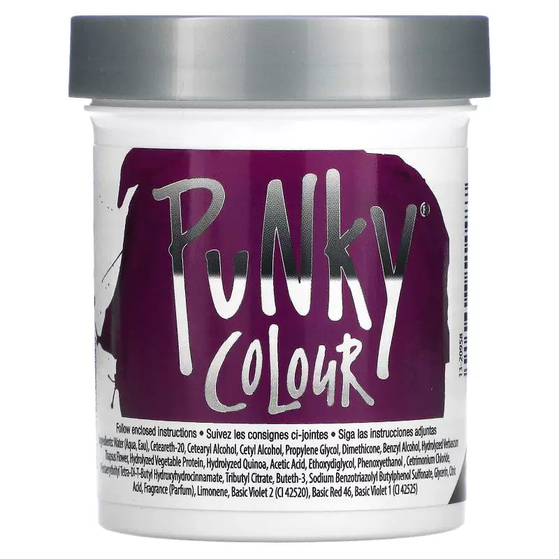 酷牌库|商品详情-进口货源代理批发 Punky Colour,半长期护法染发剂，紫色粉，3.5 盎司（100 毫升）