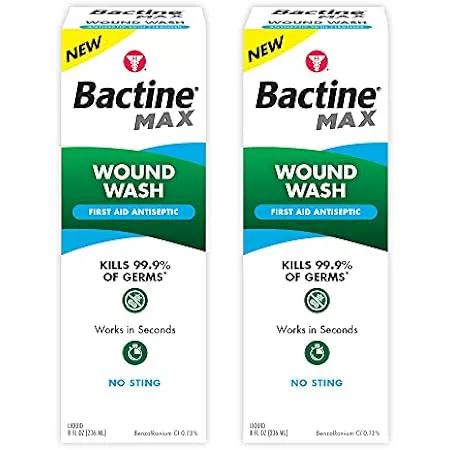 酷牌库|商品详情-进口货源代理批发 Bactine MAX First Aid Wound Wash - Antiseptic Liquid Kill