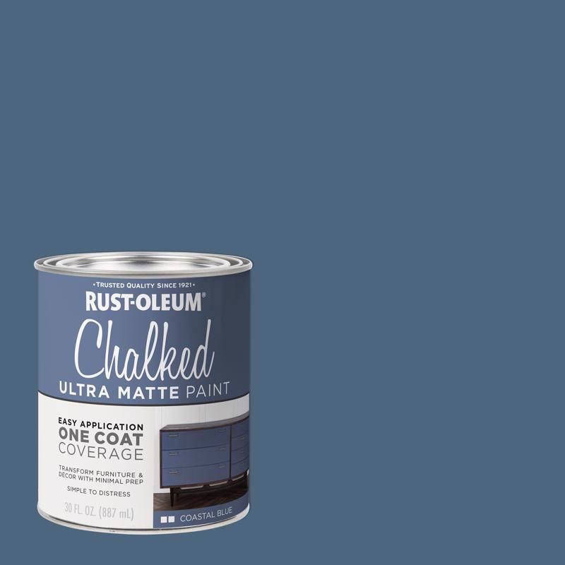 RUST-OLEUM进口代理批发 Rust-Oleum Chalked 超哑光海岸蓝色水性粉笔漆 30 盎司