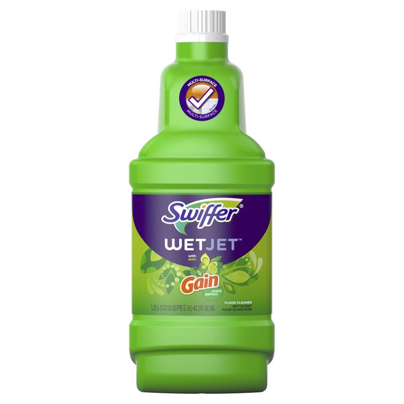 SWIFFER进口代理批发 Swiffer WetJet Clean 清新香味地板清洁剂补充液 42.2 盎司