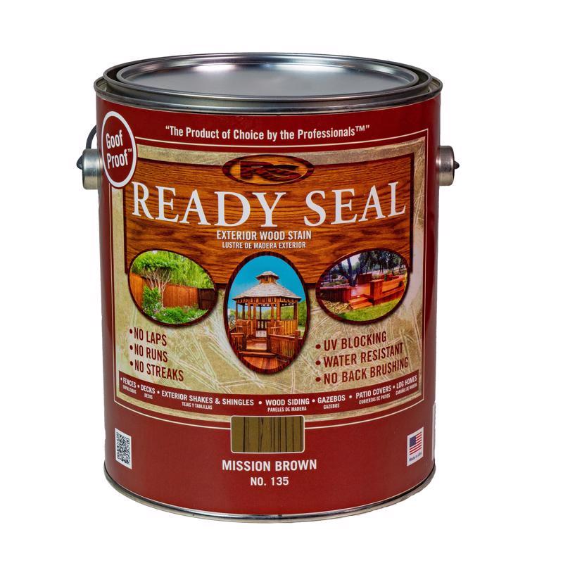 READY SEAL进口代理批发 Ready Seal 防漏半透明扁平任务棕色油基渗透木材着色剂/密封剂 1