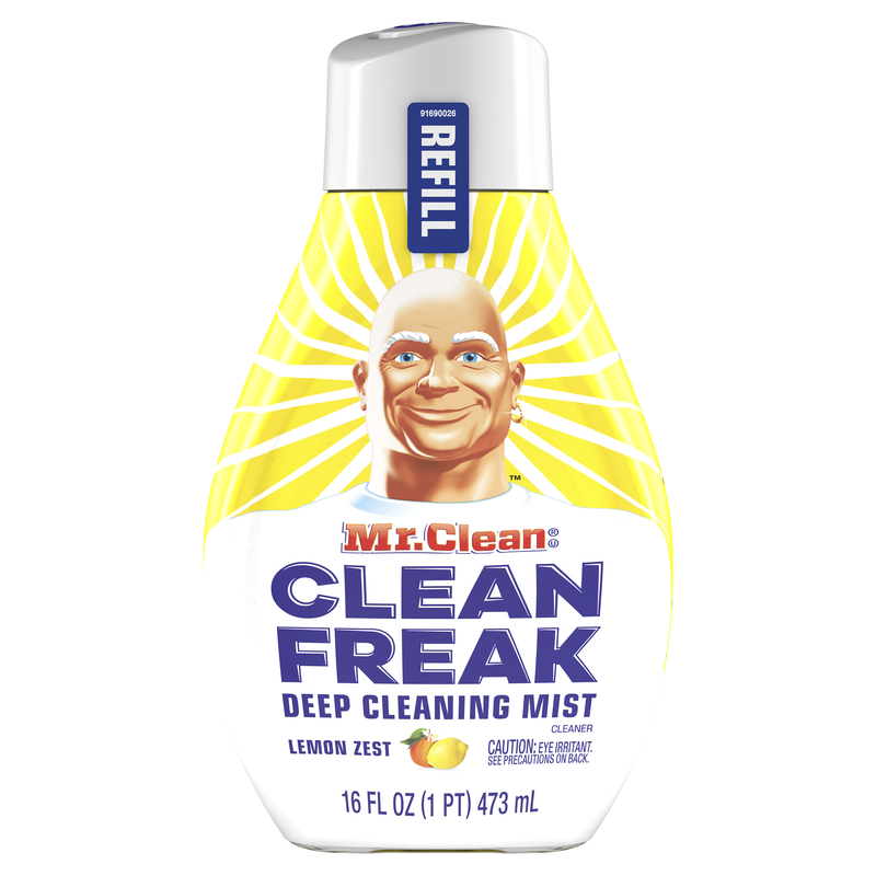 MR. CLEAN进口代理批发 Mr. Clean Clean Freak 柠檬味深层清洁喷雾补充液 16 盎司