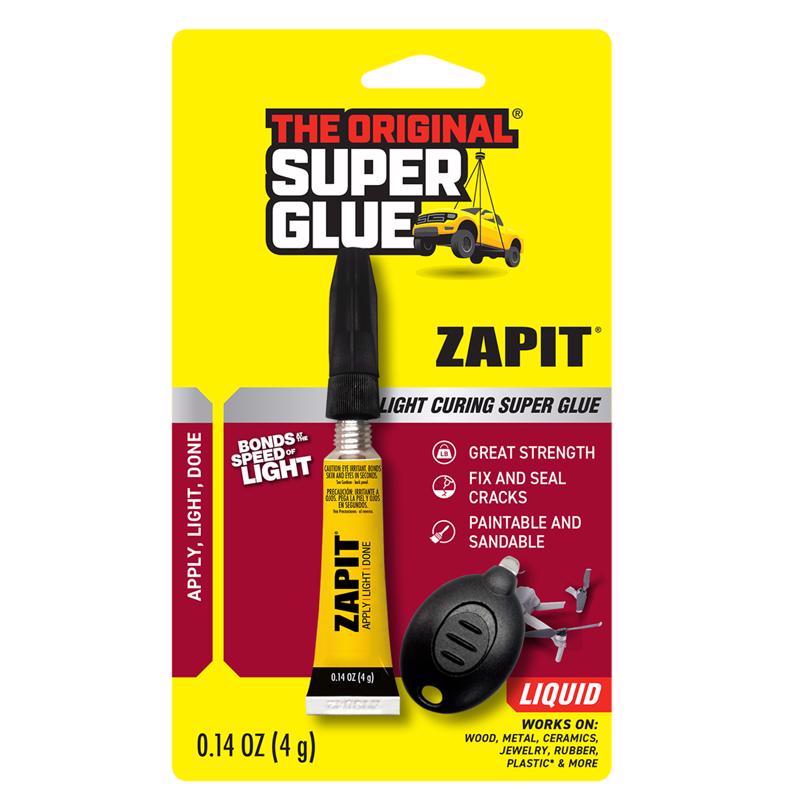 THE ORIGINAL SUPER GLUE进口代理批发 The Original Super Glue Zap It 高强度光固化超级胶水 0.14 盎司