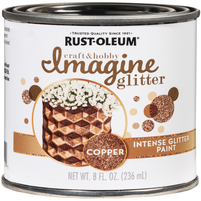 RUST-OLEUM进口代理批发 Rust-Oleum Imagine Glitter 铜水性闪光涂料室内 8 盎司