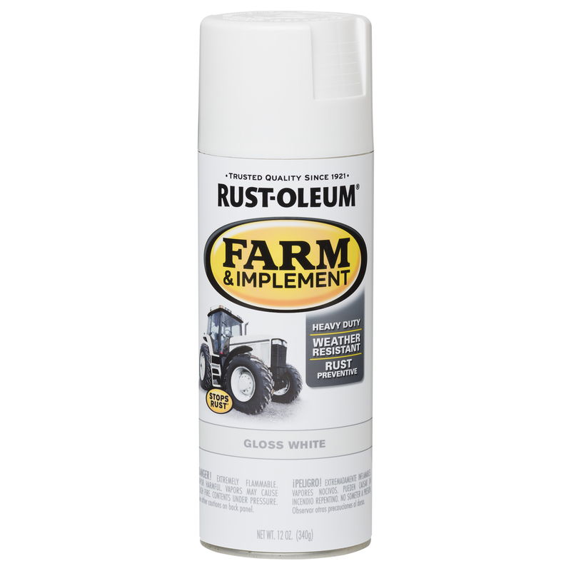 RUST-OLEUM进口代理批发 Rust-Oleum 专业室内和室外光泽白色农场和工具 12 盎司