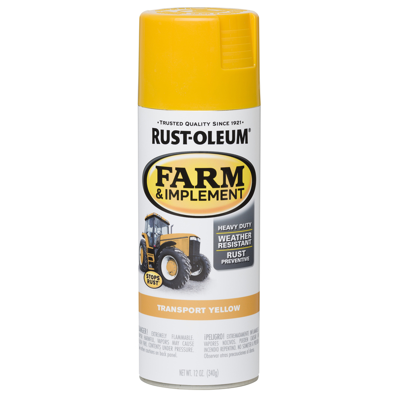 RUST-OLEUM进口代理批发 Rust-Oleum 专业室内和室外光泽运输黄色农场和工具 12 盎司