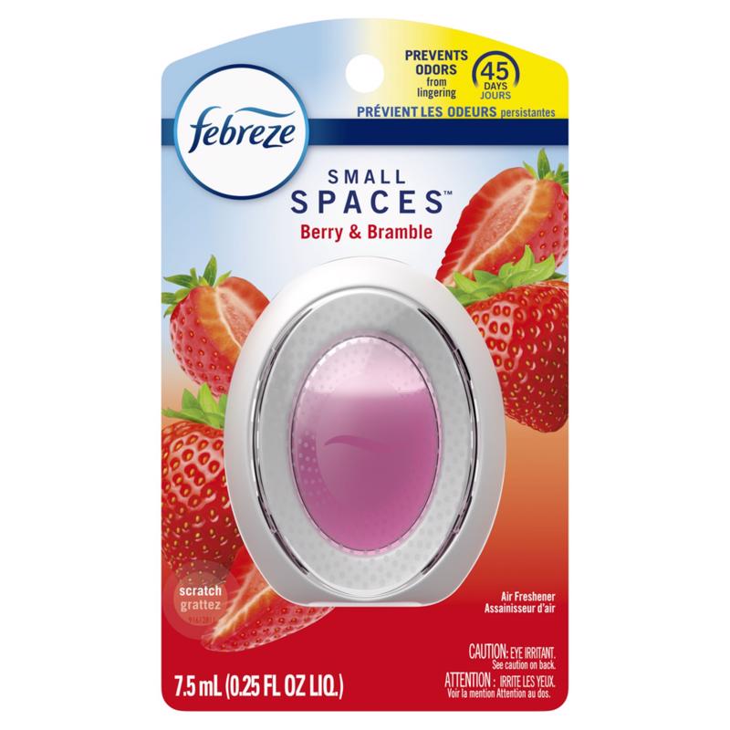 FEBREZE进口代理批发 Febreze Small Spaces 浆果和荆棘香味空气清新剂 0.25 盎司液体 1 包