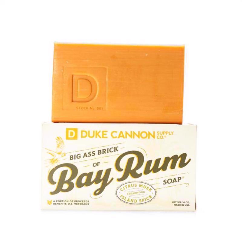 DUKE CANNON进口代理批发 Duke Cannon Big Ass Brick of Soap Bay 朗姆酒香皂 10 1 包