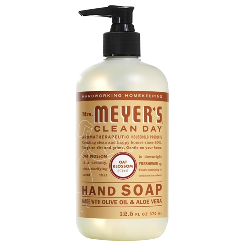 MRS. MEYER'S进口代理批发 Mrs. Meyer's Clean Day 燕麦花香液体洗手液 12.5 盎司