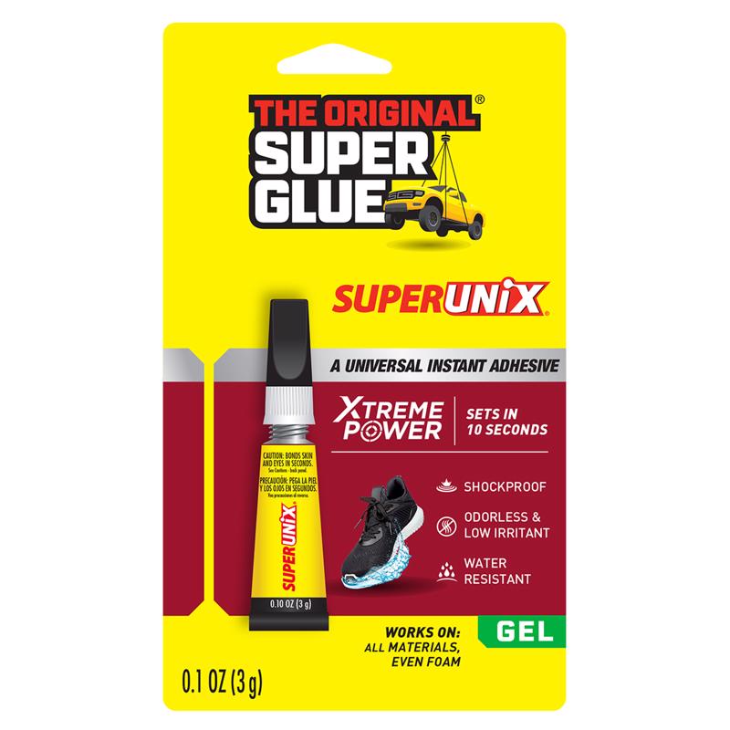 THE ORIGINAL SUPER GLUE进口代理批发 The Original Super Glue Superunix 超强度氰基丙烯酸酯即时粘合粘合剂 0.1 盎司