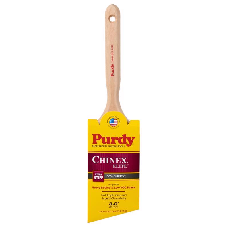 PURDY进口代理批发 Purdy Chinex Elite Glide 3 英寸超硬角修剪油漆刷