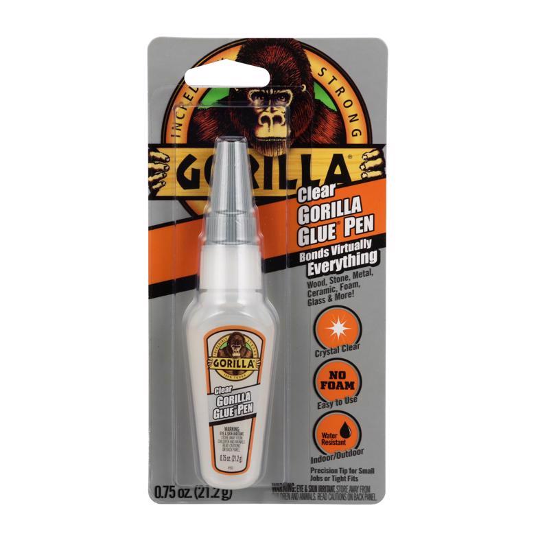 GORILLA进口代理批发 Gorilla 超强力透明胶水笔 0.75 盎司