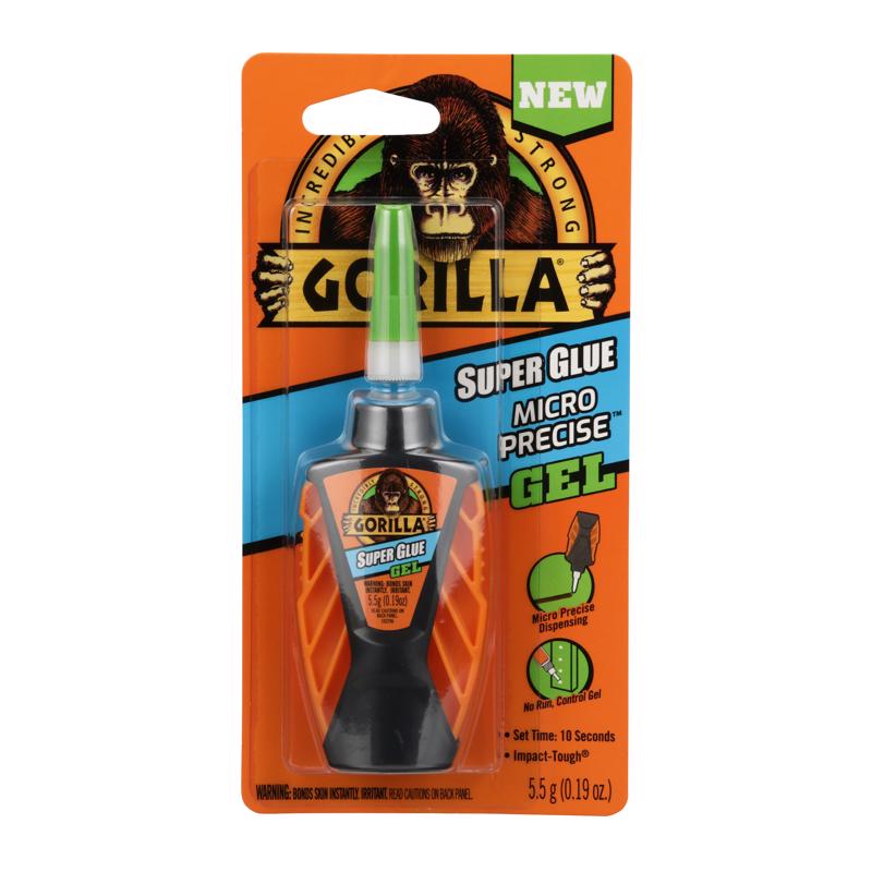 GORILLA进口代理批发 Gorilla Micro 精密高强度混合粘合剂半透明强力胶 5.5 克