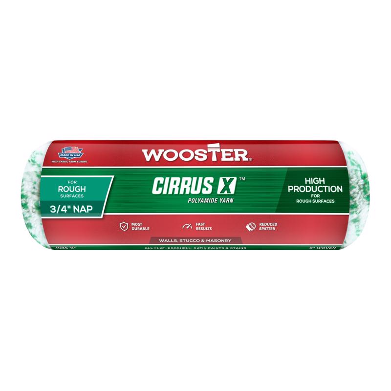 WOOSTER进口代理批发 Wooster Cirrus X 纱线 9 英寸 WX 3/4 英寸 油漆滚筒盖 1 包