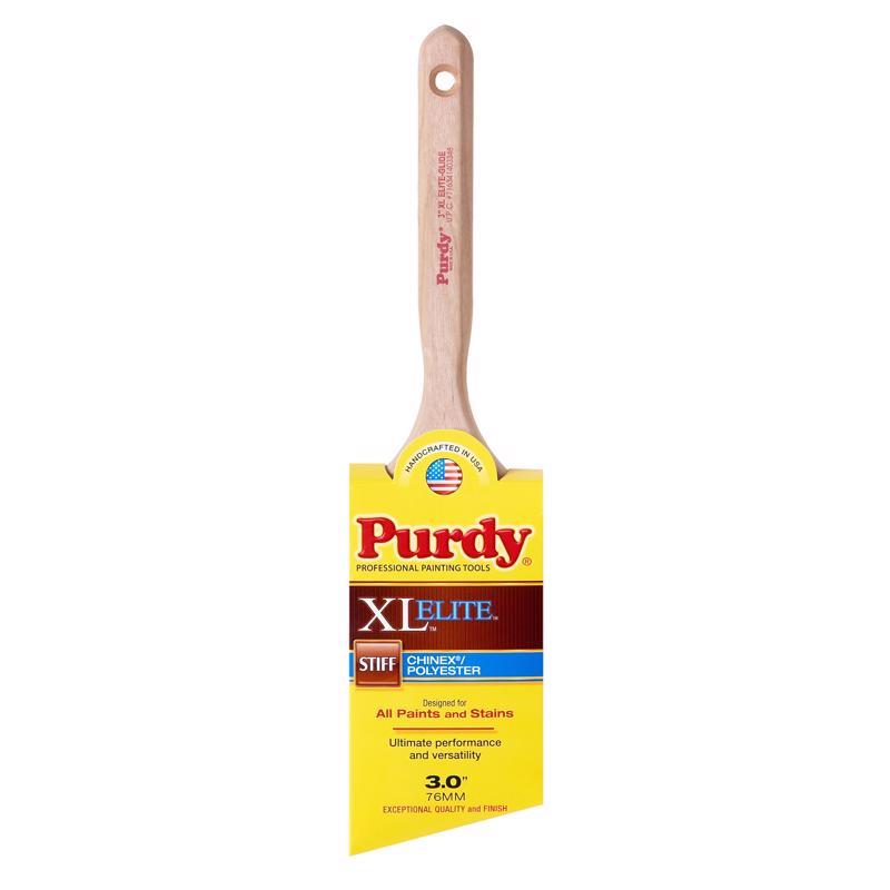 PURDY进口代理批发 Purdy XL Elite Glide 3 英寸硬角修剪油漆刷