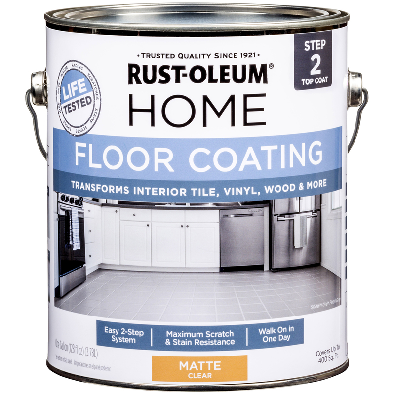 RUST-OLEUM进口代理批发 Rust-Oleum 家用透明涂层哑光地板涂料 Step2 1 加仑