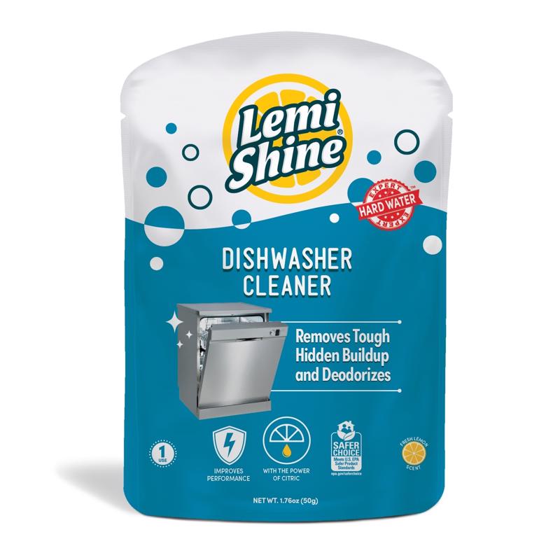 LEMI SHINE进口代理批发 Lemi Shine 柠檬香味粉洗碗机/一次性清洁剂 1.76 盎司 1 包