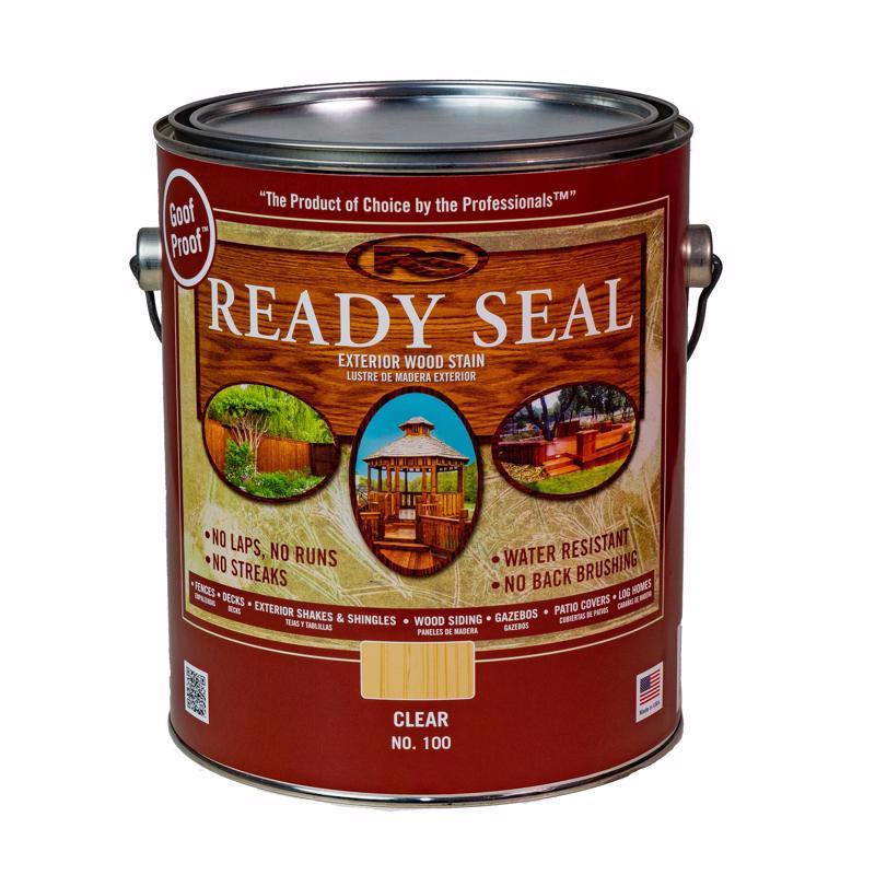 READY SEAL进口代理批发 Ready Seal 防漏半透明平面透明油基渗透木材着色剂/密封剂 1 加仑