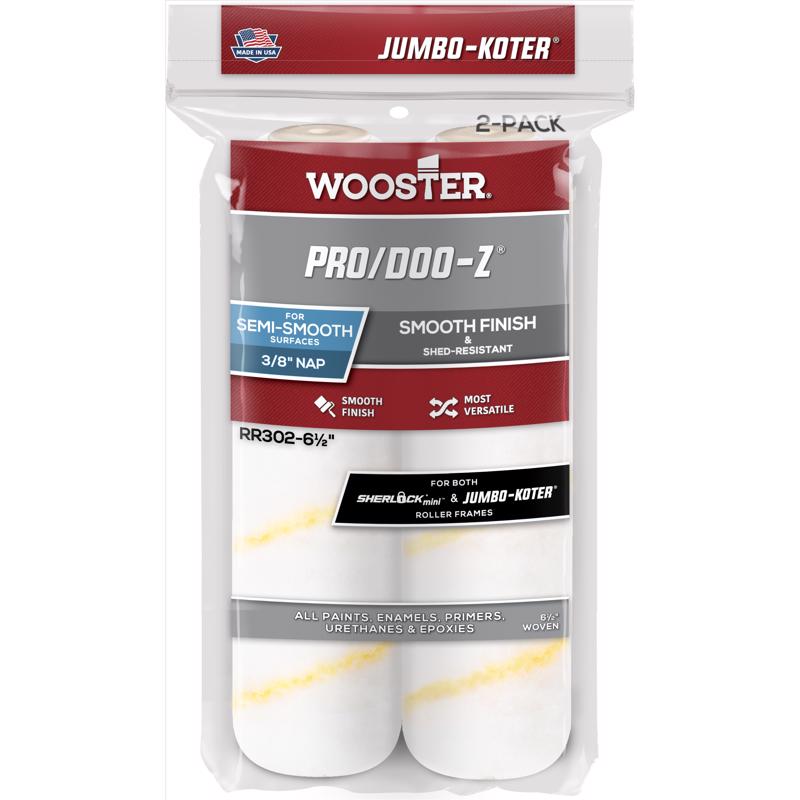 WOOSTER进口代理批发 Wooster Pro/Doo-Z 织物 4.5 英寸宽X 1/2 英寸巨型油漆滚筒盖 2 个装