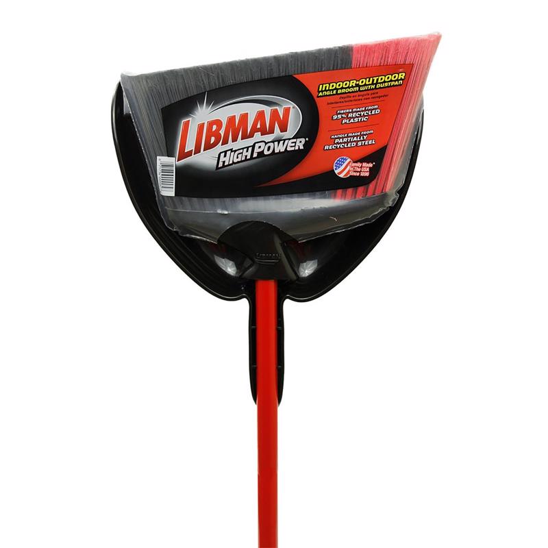 LIBMAN进口代理批发 Libman 高功率 13.75 英寸 W 硬质再生塑料扫帚，带簸箕