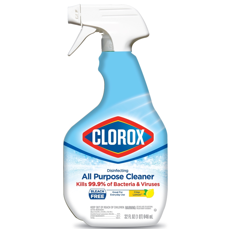 CLOROX进口代理批发 Clorox 柠檬香味清洁剂和消毒剂 32 盎司 1 包