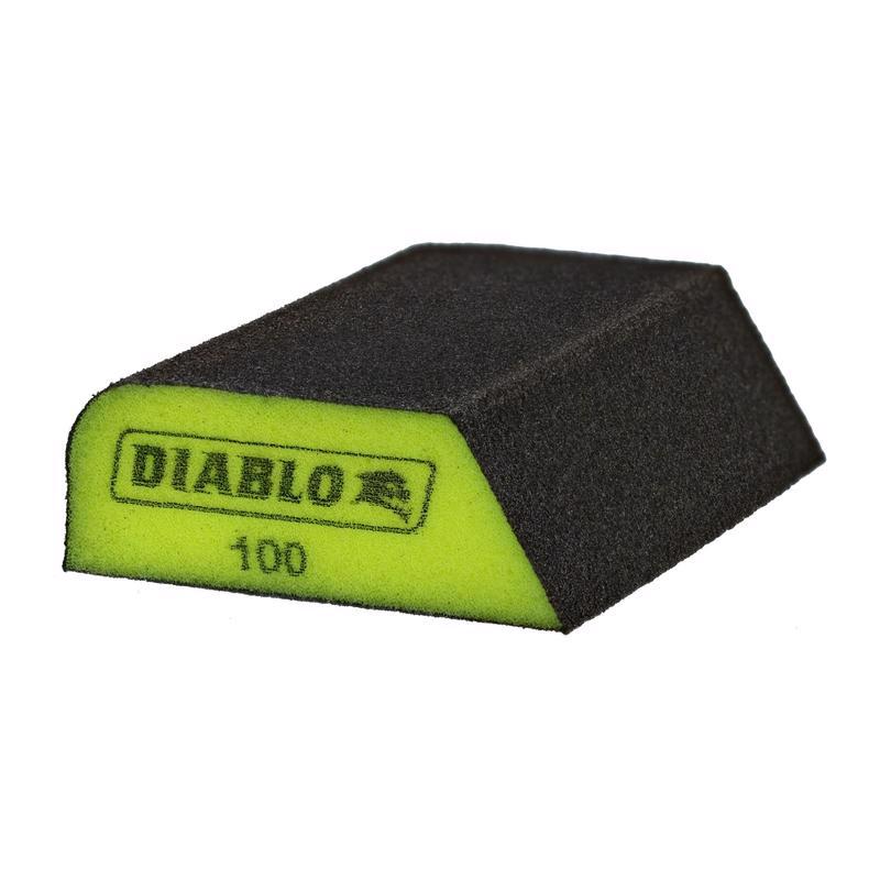 酷牌库|商品详情-DIABLO进口代理批发 Diablo 4 英寸 LX 2-1/2 英寸 WX 1 英寸 100 粒度细双面打磨海绵