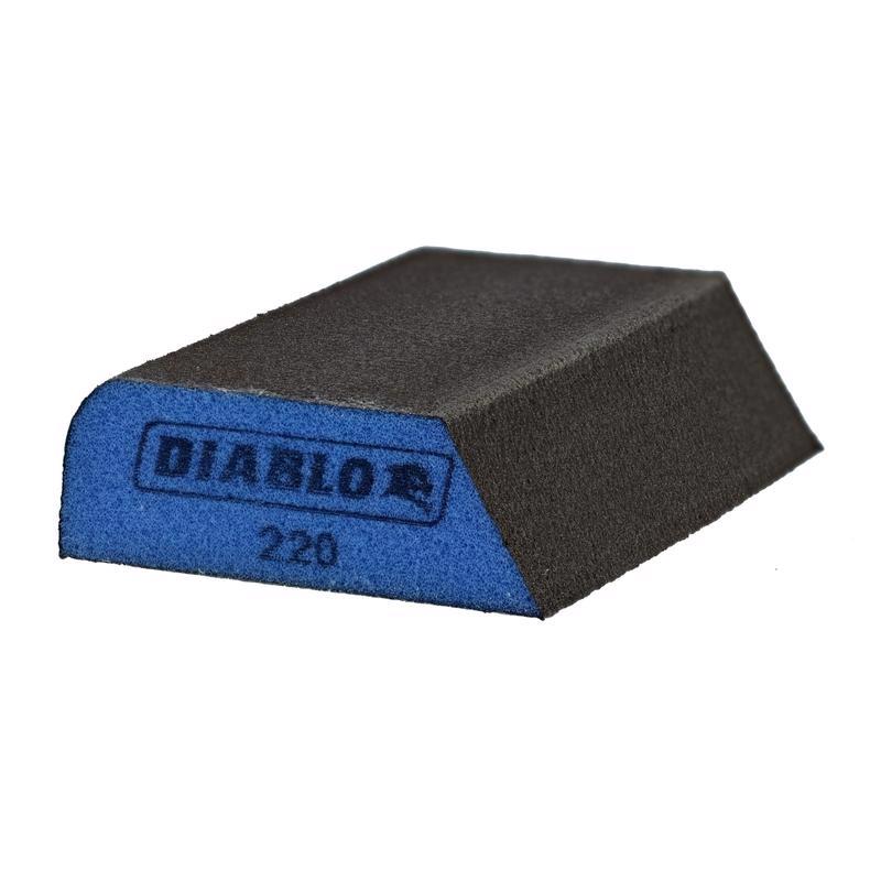 DIABLO进口代理批发 Diablo 4 英寸 LX 2-1/2 英寸 WX 1 英寸 220 粒度超细双面打磨海绵