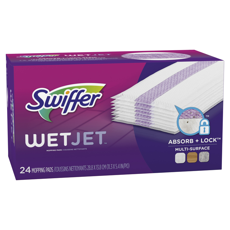 SWIFFER进口代理批发 Swiffer WetJet 无味地板清洁剂补充垫 24 片装