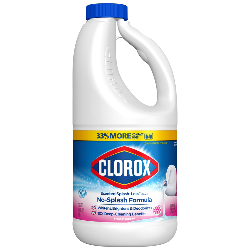 CLOROX进口代理批发 Clorox 无飞溅新鲜草甸香味漂白剂 40 盎司