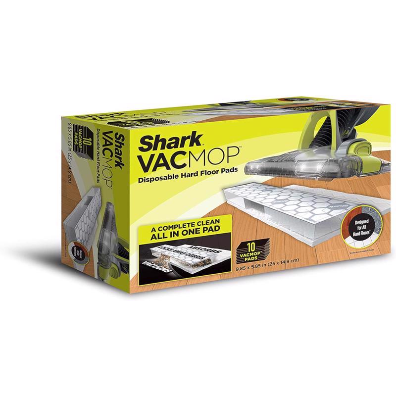 SHARK进口代理批发 Shark Vacmop 10 英寸地板涂抹器棉质扫地垫 10 个/包