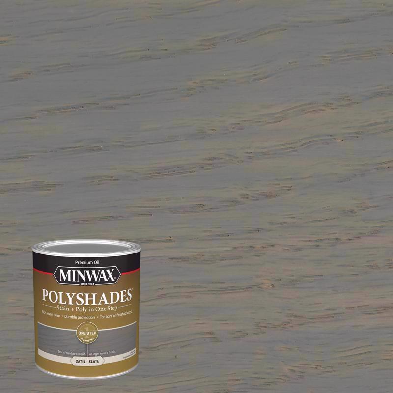 MINWAX进口代理批发 Minwax Polyshades 半透明缎面板岩油基着色剂/聚氨酯饰面 1 夸脱