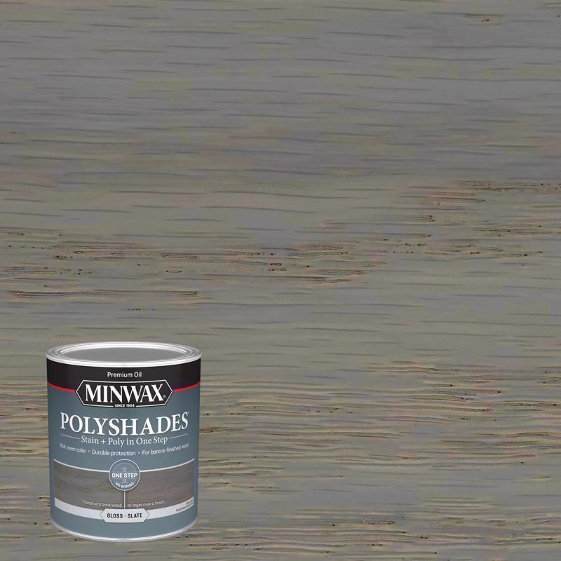 MINWAX进口代理批发 Minwax PolyShades 半透明光泽板岩油基着色剂/聚氨酯饰面 1 夸脱