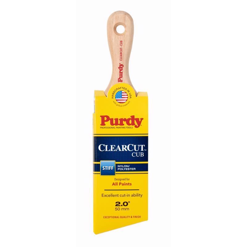 PURDY进口代理批发 Purdy Clearcut Cub 2 英寸硬角修剪油漆刷