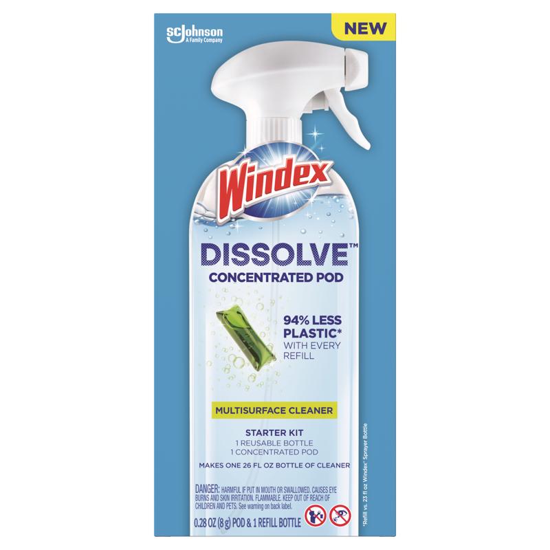 WINDEX进口代理批发 Windex Dissolve 清新香味浓缩多表面清洁液 26 盎司