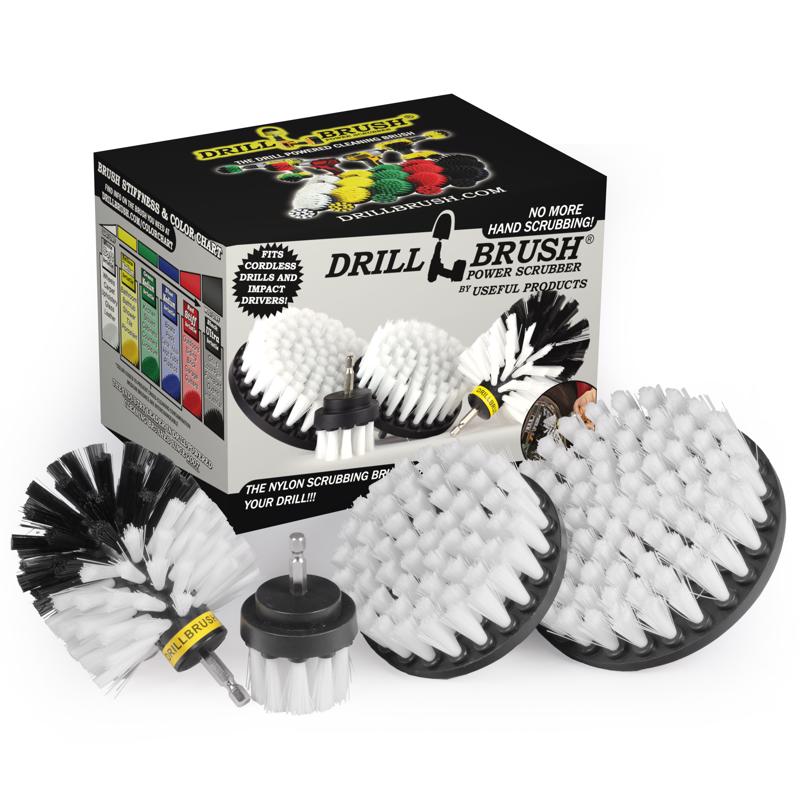 DRILLBRUSH进口代理批发 Drillbrush 5 英寸宽软毛金属柄钻刷套装